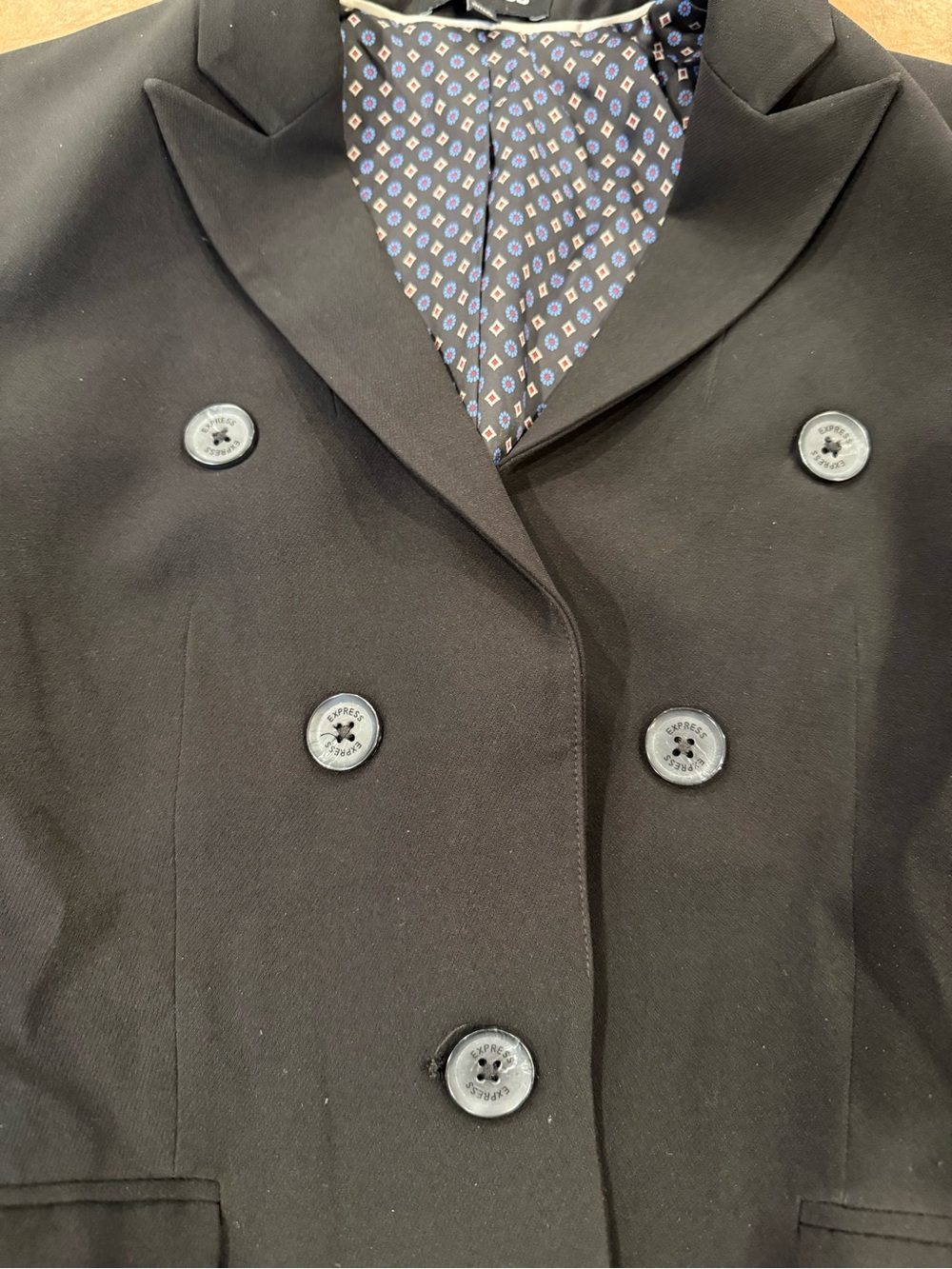 Express Black Double-Breasted Women's Blazer Jacket XS Workwear - Picture 3 of 9